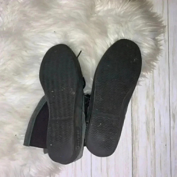 Rare Seavees black gray suede combat boot lace 8.5 - Picture 6 of 6